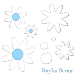 Plantilla de Flores 003 Dayka