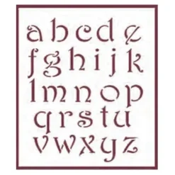 Plantilla de Stencil V-229 Abecedario 15x21cm Dayka