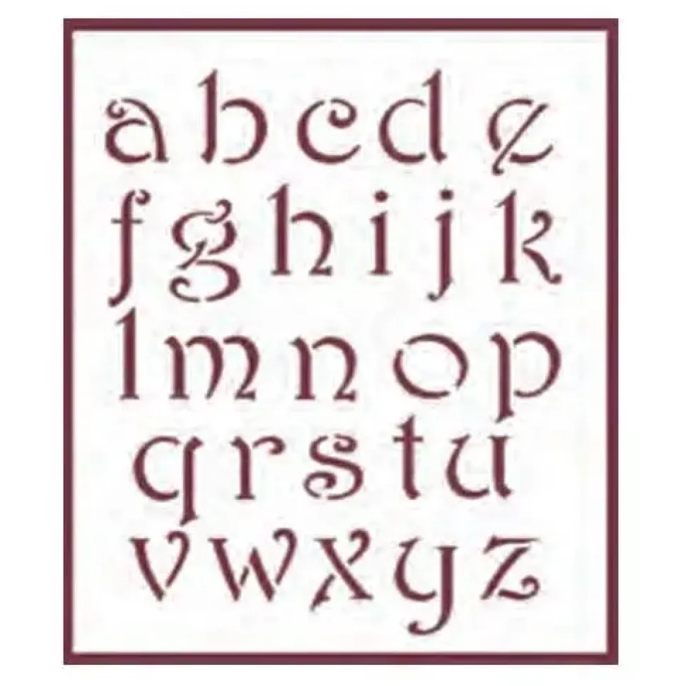 Plantilla de Stencil V-229 Abecedario 15x21cm Dayka