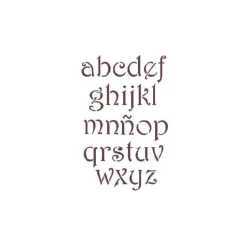 Plantilla de Stencil A6-020 Abecedario 15x10,5cm Dayka