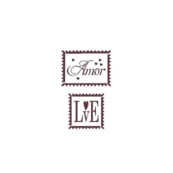 Plantilla de Stencil A6-004 Amor 15x10,5cm Dayka