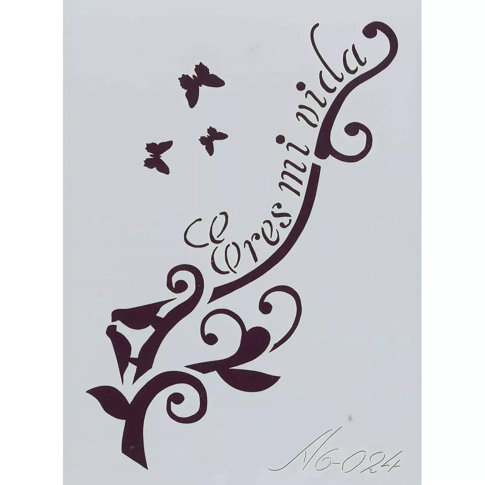 Plantilla de Stencil A6-0024 Eres mi vida 15x10,5cm Dayka