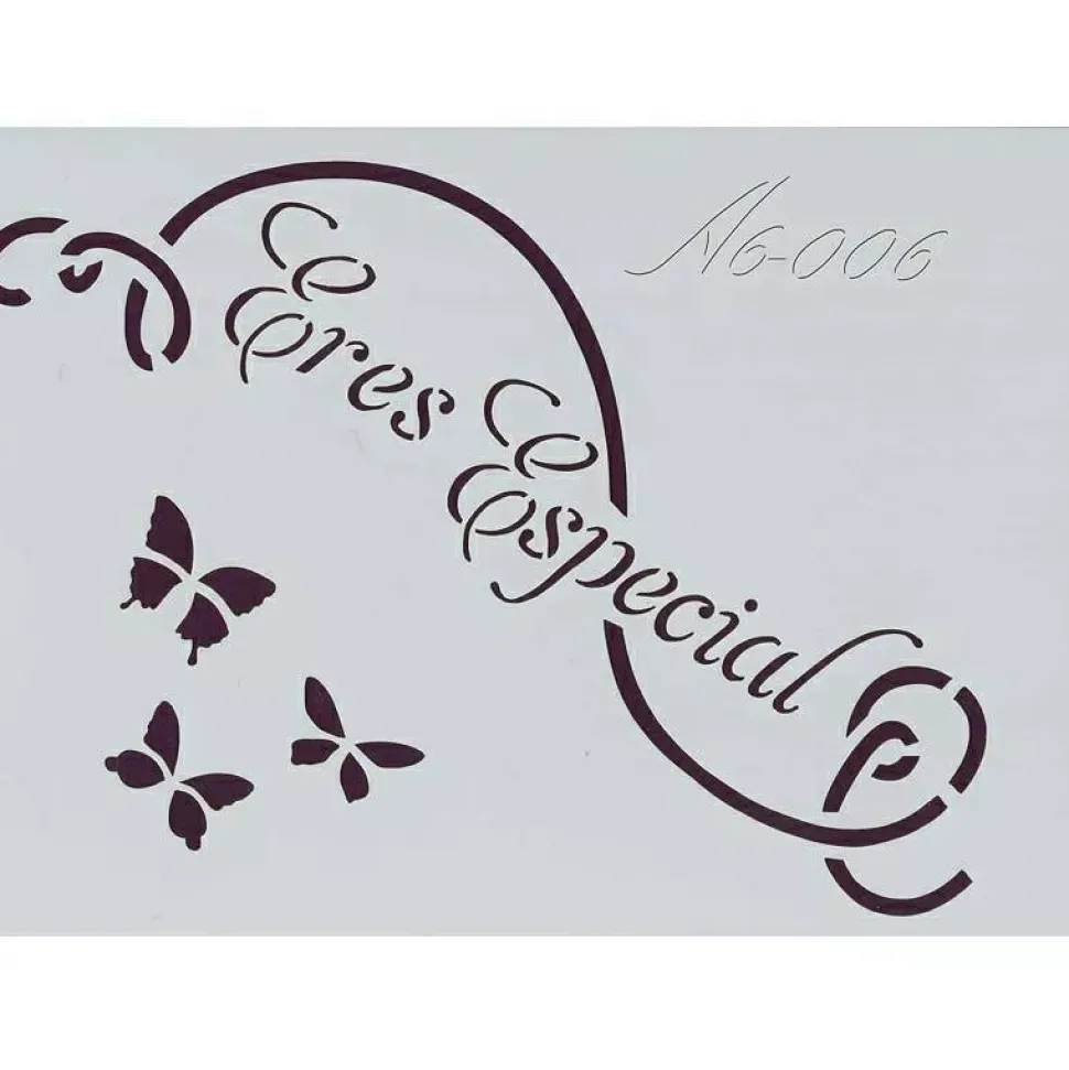 Plantilla de Stencil A6-006 Eres especial 15x10,5cm Dayka