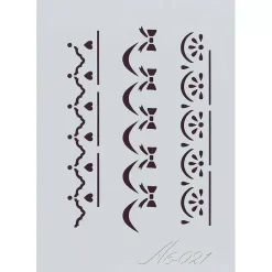 Plantilla de Stencil A6-021 Frisos 15x10,5cm Dayka