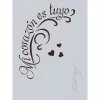 Plantilla de Stencil A6-005 Mi corazón es tuyo 15x10,5cm