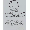 Plantilla de Stencil A6-016 Mi Bebé 15x10,5cm