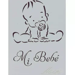 Plantilla de Stencil A6-016 Mi Bebé 15x10,5cm