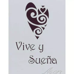 Plantilla de Stencil A6-0013 Vive y sueña 15x10,5cm Dayka