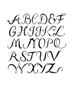 Plantilla de Stencil Abecedario mayúsculas 20x26, ATAH403