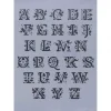 Plantilla de stencil Abecedario Decorado Rich 25x35cm