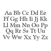 Plantilla de Stencil Abecedario 10x15 cm, 15020025