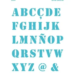 Plantilla de Stencil Abecedario Artis Decor 30x40cm