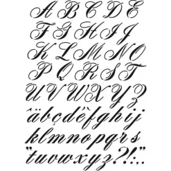 Plantilla de Stencil Abecedario 29,7x42 cm, 15060021