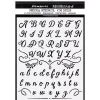 Plantilla de Stencil Alphabet Stamperia 20x25cm