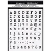 Plantilla de Stencil Alphabet and Numbers Stamperia 20x25cm