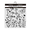 Plantilla de stencil Amapolas Best Sellers Stamperia 12x12cm