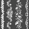 Plantilla de Stencil Borders Princess Stamperia 18x18cm