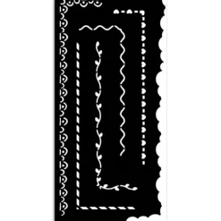 Plantilla de Stencil Bordes 1 Create Happiness Stamperia 12x25cm