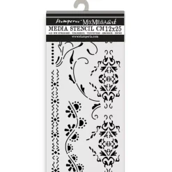 Plantilla de stencil Bordes Old Lace Stamperia 15x25cm