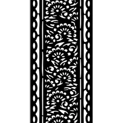 Plantilla de stencil Bordes Art of Travelling Stamperia 12x25cm