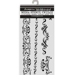 Plantilla de stencil Bordes Venice City Of Art Stamperia 12x25cm