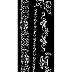 Plantilla de stencil Bordes Venice City Of Art Stamperia 12x25cm