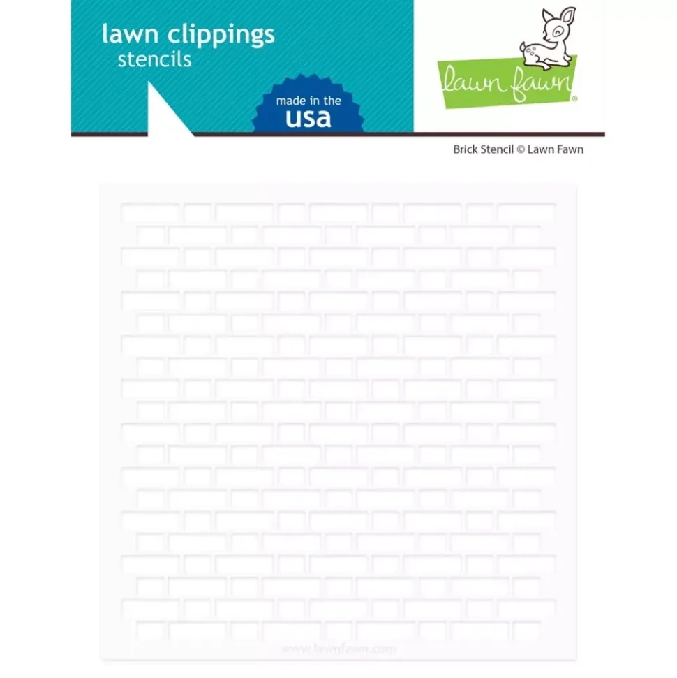 Plantilla de Stencil Brick Lawn Fawn 15x15cm