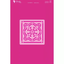 Plantilla de stencil Brocado 13x13cm