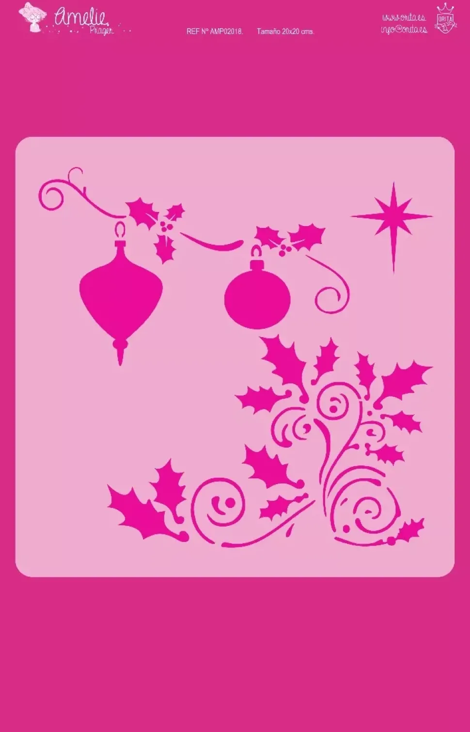 Plantilla de stencil Campanilla 20x20cm