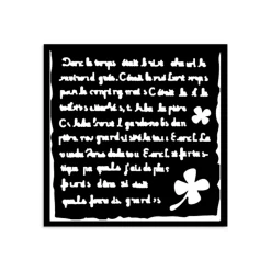 Plantilla de stencil Carta Art of Travelling Stamperia 12x12cm