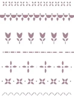 Plantilla de Stencil Cenefas 15x21cm V-154 Dayka