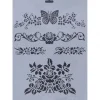 Plantilla de stencil Cenefas Florales Rich 25x35cm