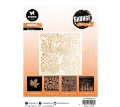 Plantilla de stencil Circles Grunge Collection Studio Light