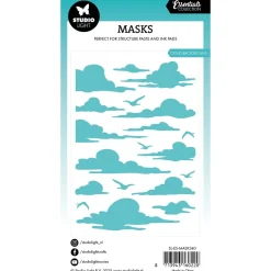 Plantilla de Stencil Cloud Background Essentials Studio Light