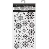 Plantilla de stencil Copos de nieve Romantic Gear Up For Christmas Stamperia