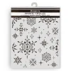Plantilla de stencil Copos de nieve The Owl's House Stamperia 20x25cm