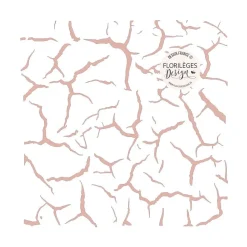 Plantilla de stencil Craquelado Florileges Design 15x15cm