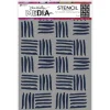 Plantilla de Stencil Cross Hatch Dina Wakley Media Ranger 22x15cm