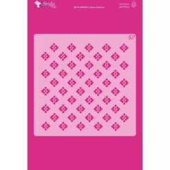 Plantilla de stencil Cuadrados rombos 20x20cm