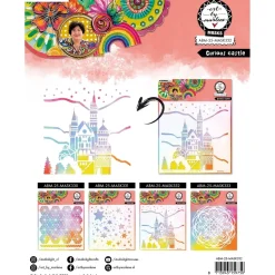 Plantilla de stencil Curious Castle Art by Marlene Studio Light