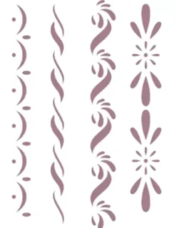 Plantilla de Stencil D-124 Cenefas 15x21cm Dayka