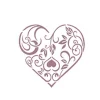 Plantilla de Stencil D-102 Corazón 15x21cm Dayka