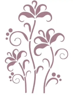 Plantilla de Stencil D-123 Floral15x21cm Dayka
