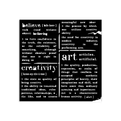 Plantilla de stencil Diccionario Best Sellers Stamperia 12x12cm