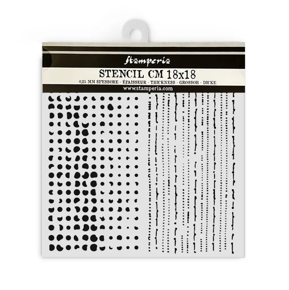 Plantilla de stencil Doble Textura The Nutcracker Stamperia 18x18cm