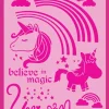 Plantilla de stencil Dos unicornios 20x30cm