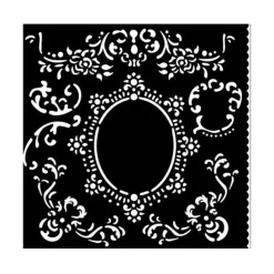 Plantilla de stencil Filigrana House of Roses Stamperia 18x18cm