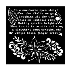 Plantilla de stencil Flor de Pascua The Nutcracker Stamperia 18x18cm