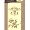 Plantilla de stencil Flores 1091 12,5x25cm