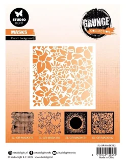 Plantilla De Stencil Floral Background Grunge Collection Studio Light